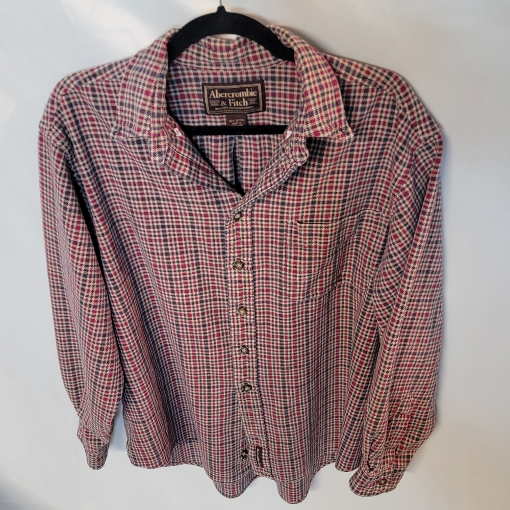 Vintage Y2k Abercrombie & Fitch Reliable Outdoor Goods. Mens Flannel. Size Med